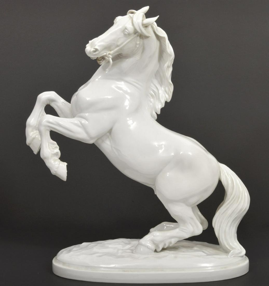 Augarten Wien Signed White Porcelain Horse (1 of 7)