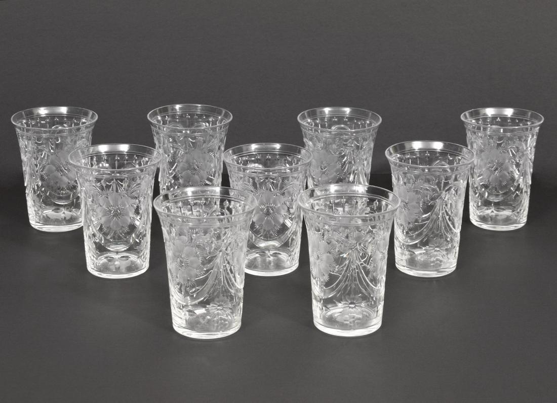 9 Brilliant Cut Pairpoint Juice Glasses (1 of 6)