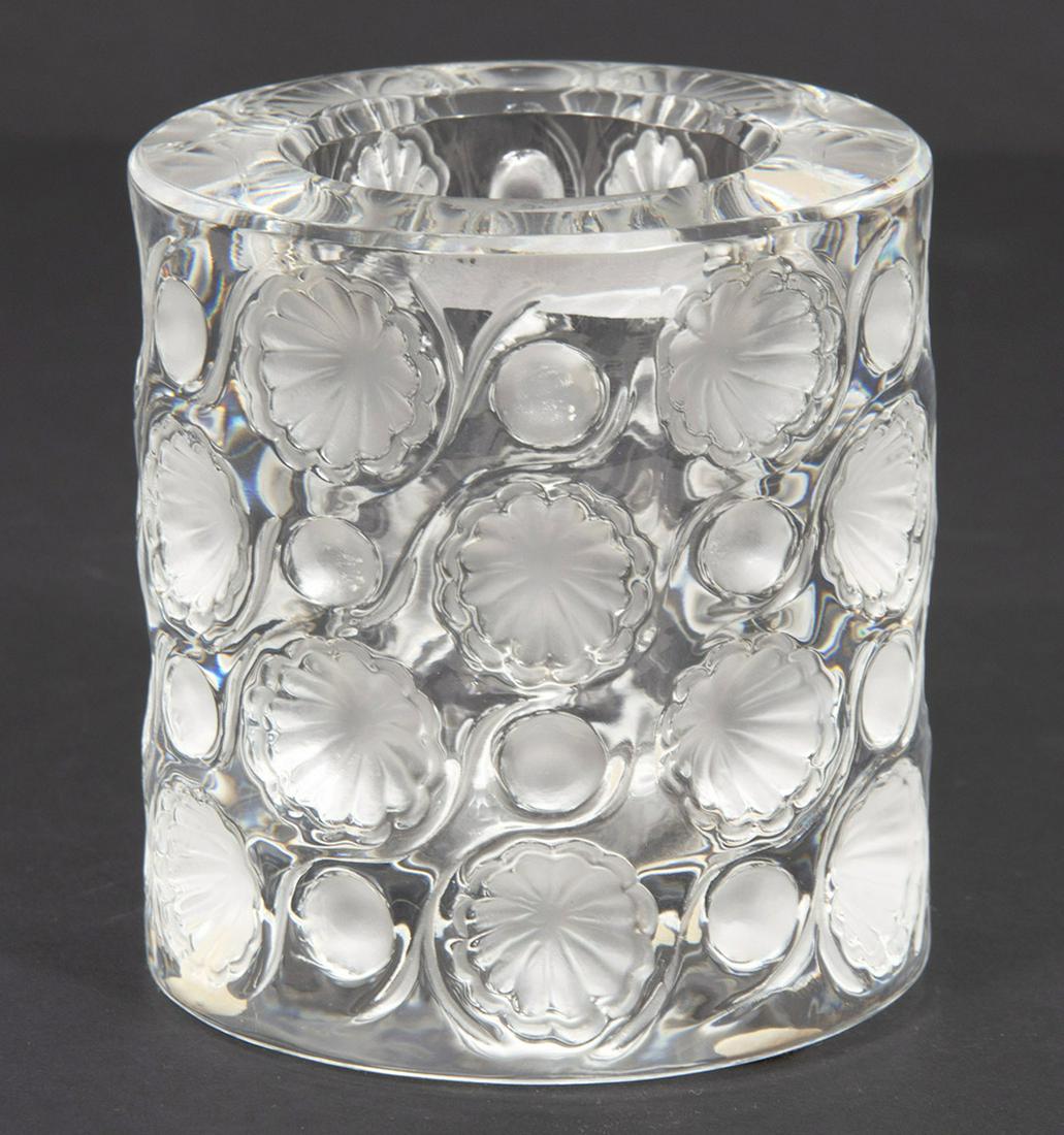 Lalique Crystal Candleholder 3"w x 3.5" (1 of 3)