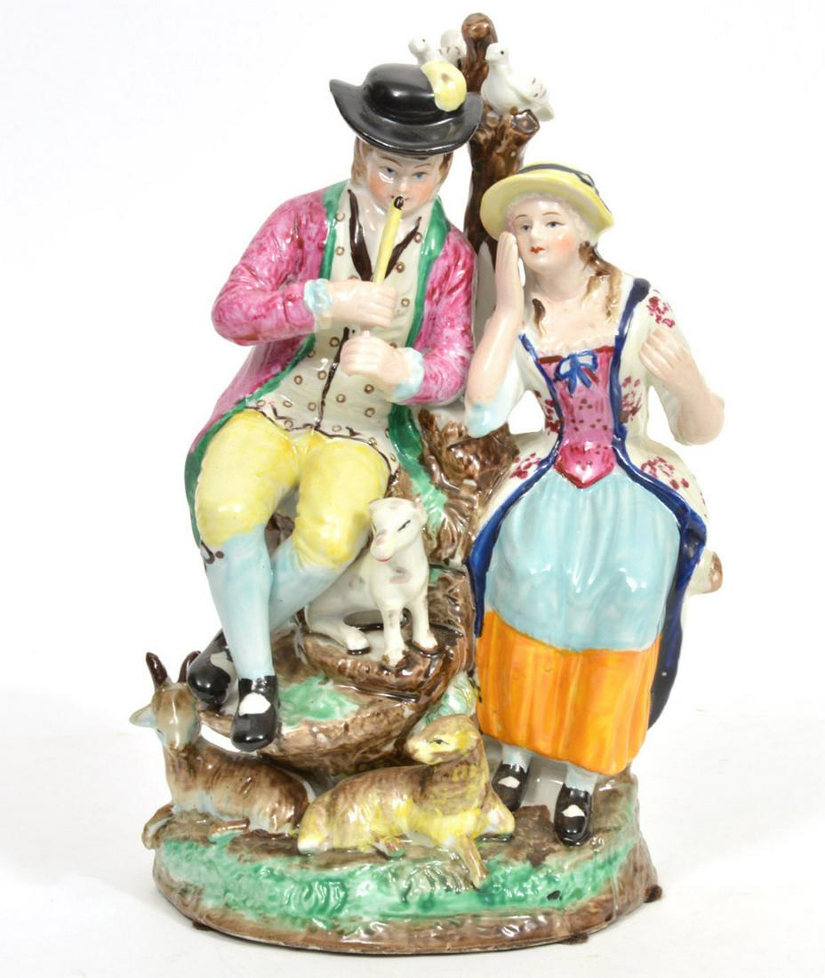 R Wood 1800/1820 Shepherd Porcelain Figurine (1 of 8)
