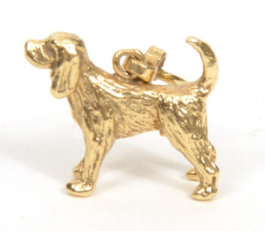 14k Gold Dog Charm (1 of 4)