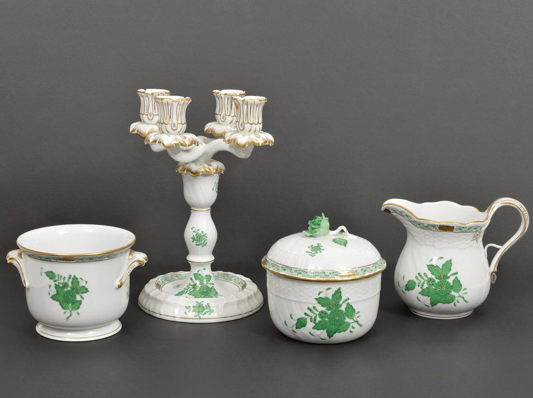 4 Pcs. Herend Chinese Bouquet Porcelain (1 of 14)