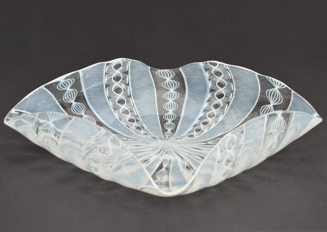 Venini Murano Glass Latticino Candy Dish (1 of 7)