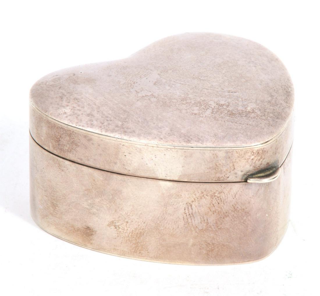 Tiffany & Co. Sterling Silver Heart Shaped Box (1 of 6)
