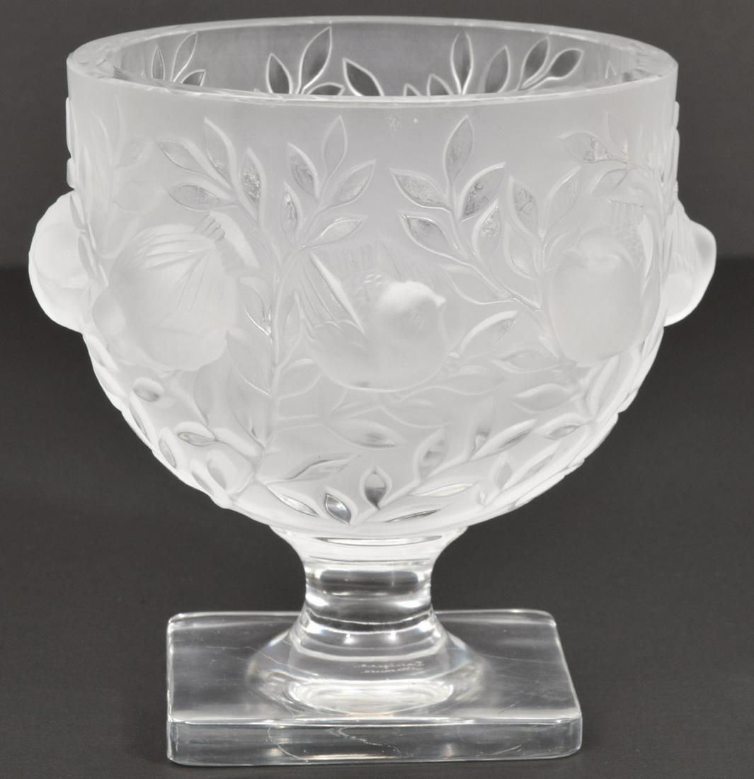 Lalique 'Bagatelle' Pattern Frosted Vase (1 of 5)
