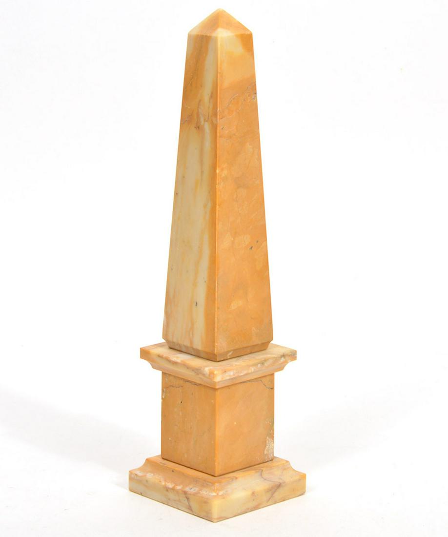 Italian Grand Tour Sienna Marble Obelisk (1 of 6)
