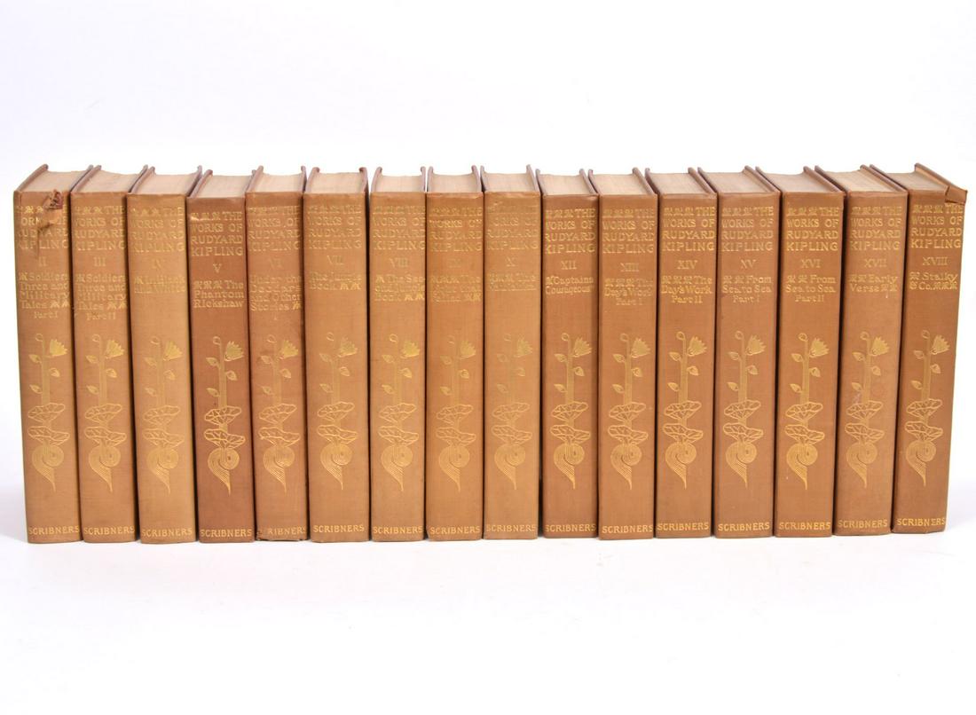 Set of 16 Works of Rudyard Kipling Scribners (1 of 13)
