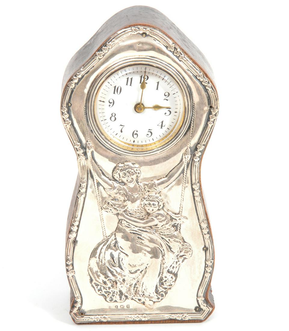 English Sterling Art Nouveau-Style Clock (1 of 8)