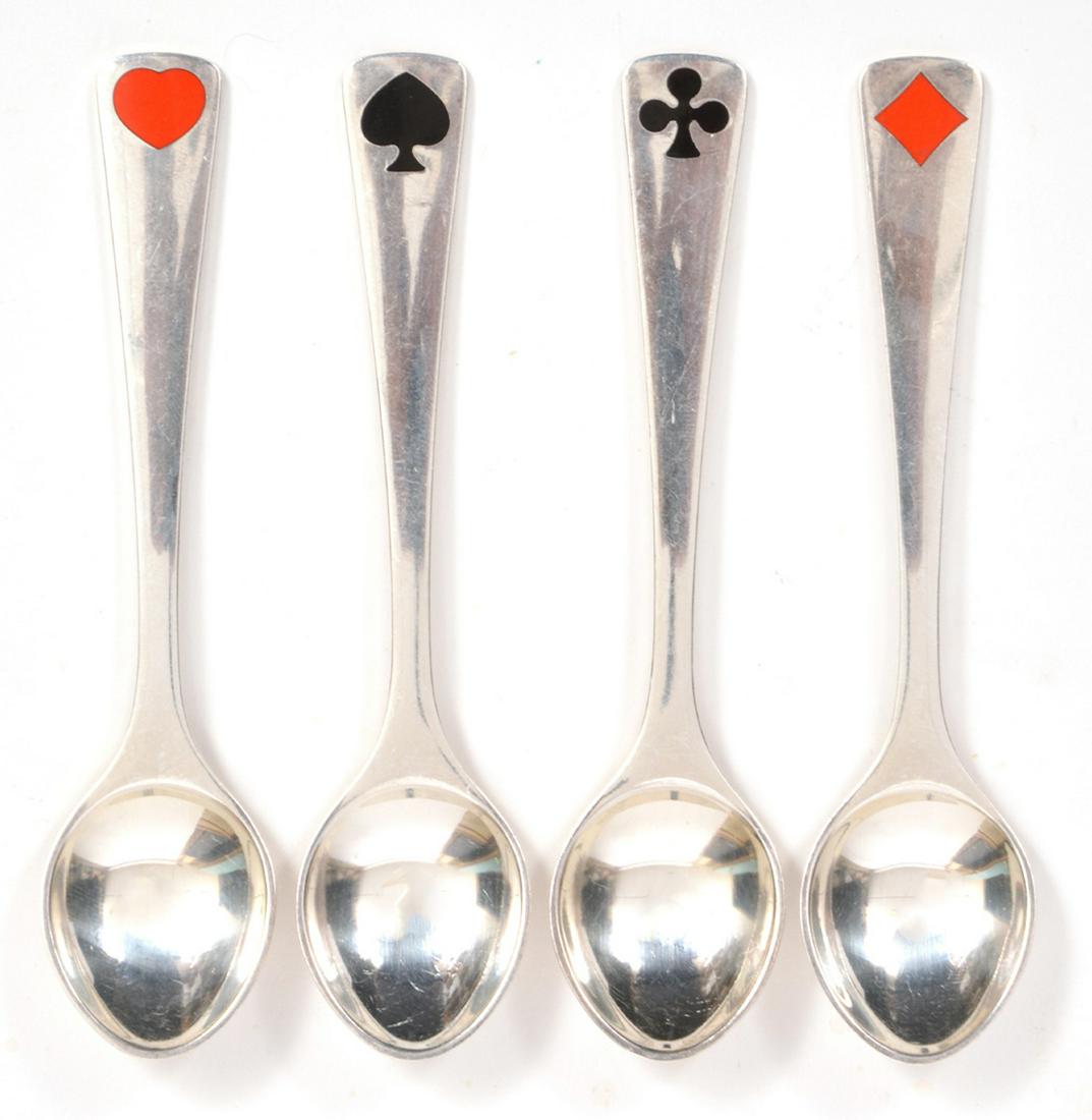 HK Georg Jensen Denmark Playing Card Spoons (1 of 4)