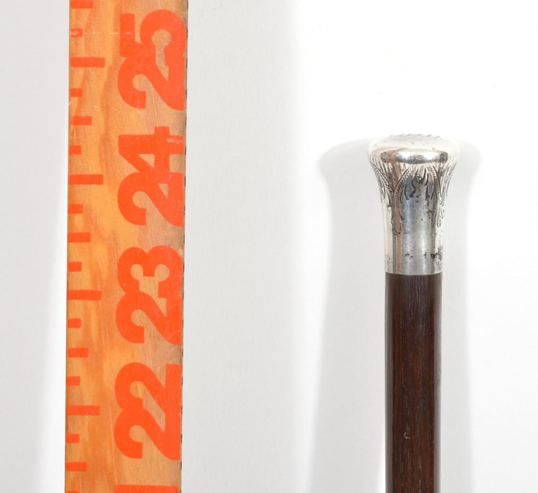 Sterling Silver Knop Child's Dark Wood Cane (1 of 7)