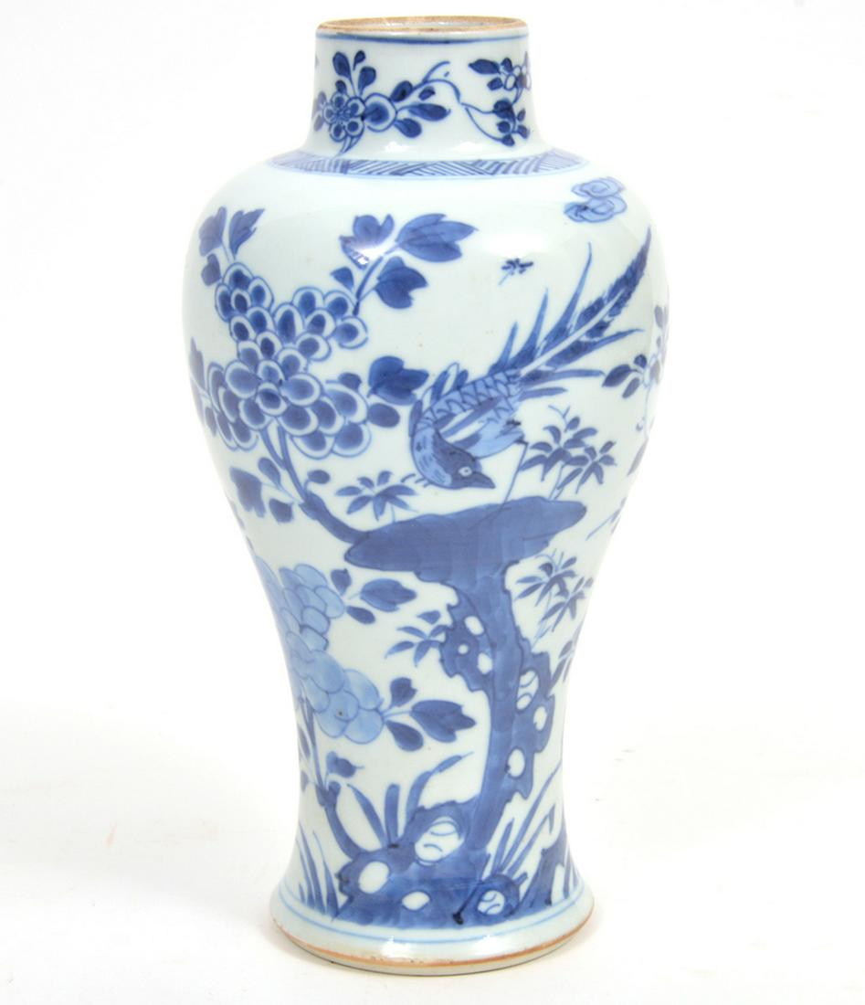 Chinese Blue White Floral Meiping Porcelain Vase (1 of 13)