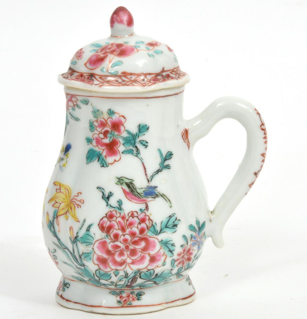Chinese Floral Painted Handled Jar (1 of 8)