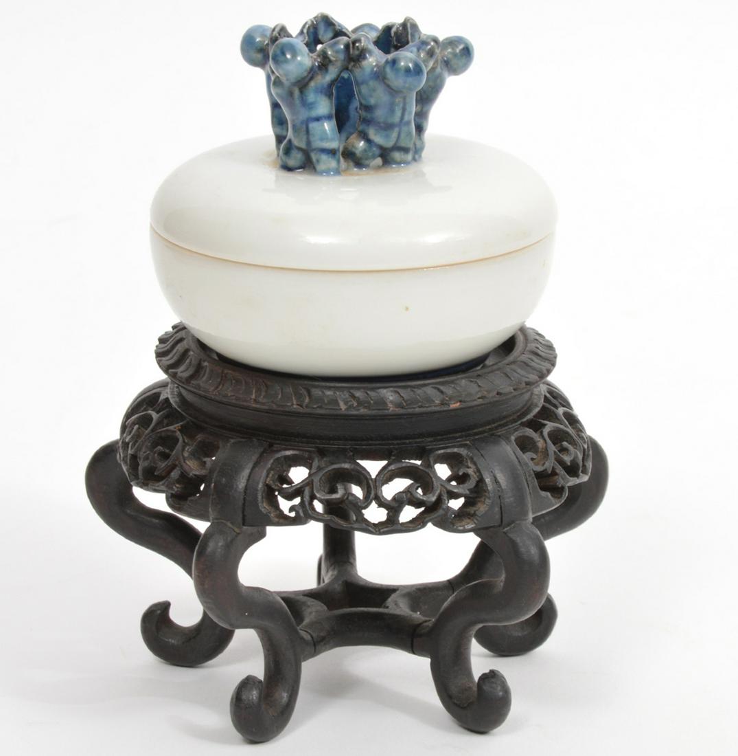 Chinese White Porcelain Paste Box (1 of 11)