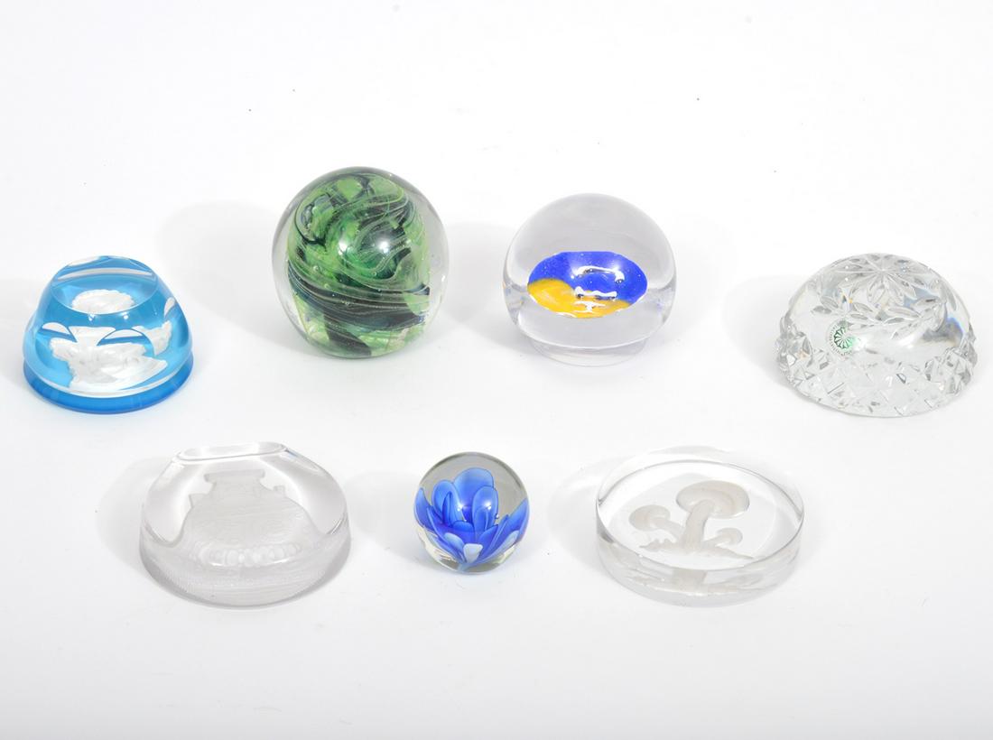7 Various Glass Paperweights (1 of 18)