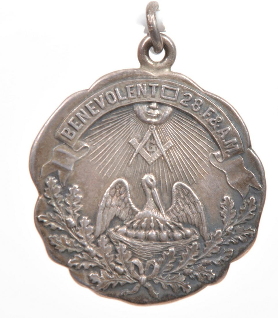 Sterling Silver Masonic Lodge Medallion Pendant (1 of 3)