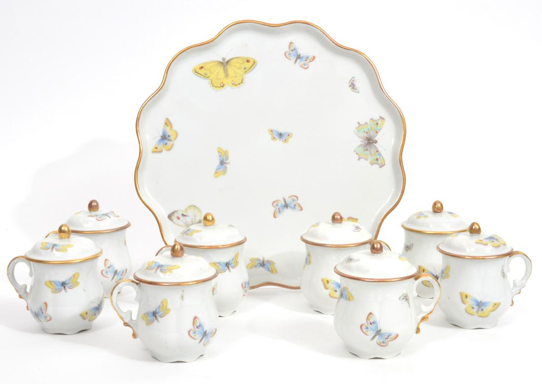 French Limoges Butterfly 9 Pc. Tea Set (1 of 5)