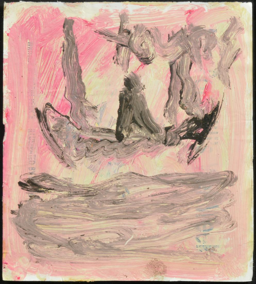 Purvis Young Untitled Oil on Paper (1 of 3)