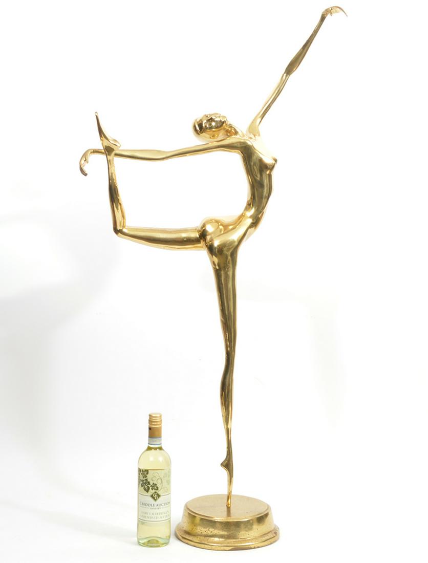 1983 Bronze Ballerina Signed Sculpture (1 of 10)