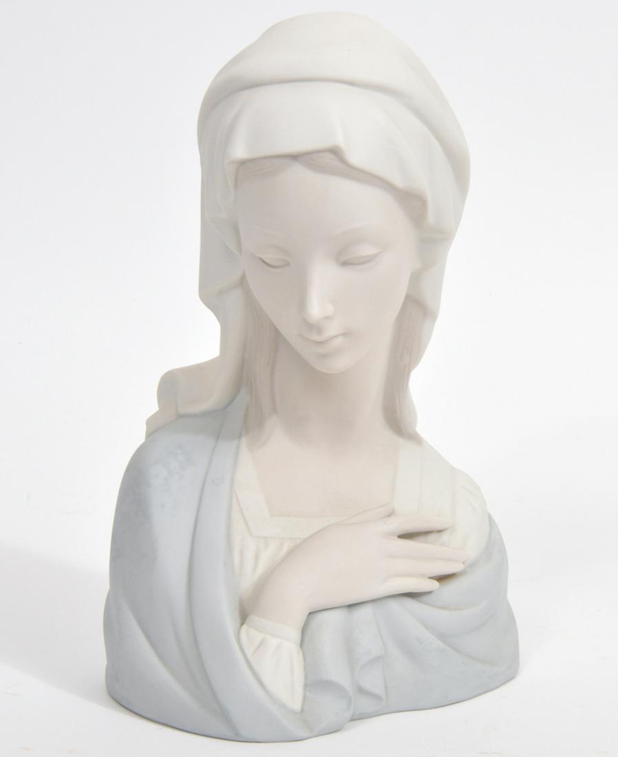 Lladro 'Madonna Bust' Bisque Figurine (1 of 5)