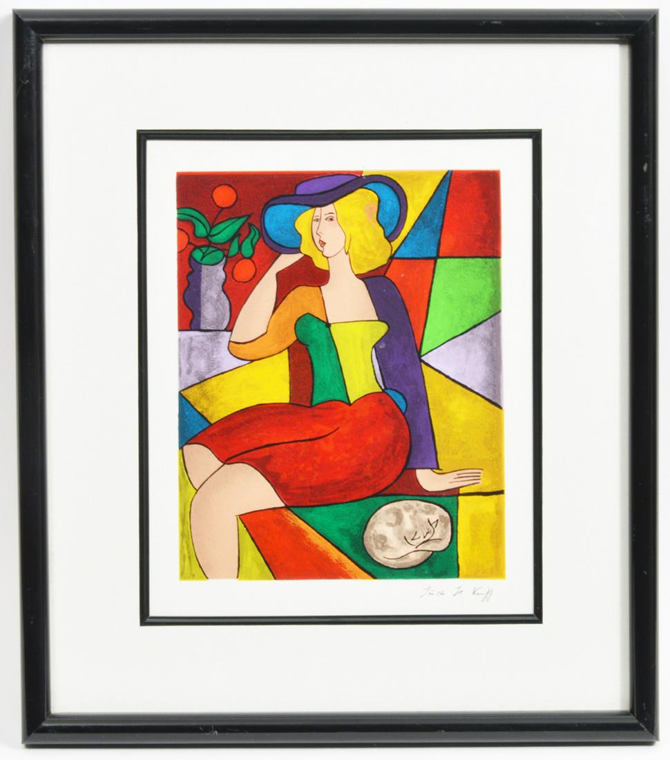 Linda Le Kinff 'Constanca' Serigraph on Paper (1 of 5)