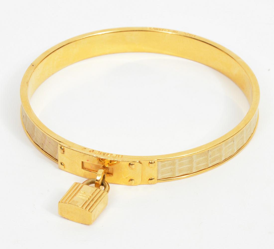 Hermes 'Kelly Lock' Bangle Bracelet (1 of 4)