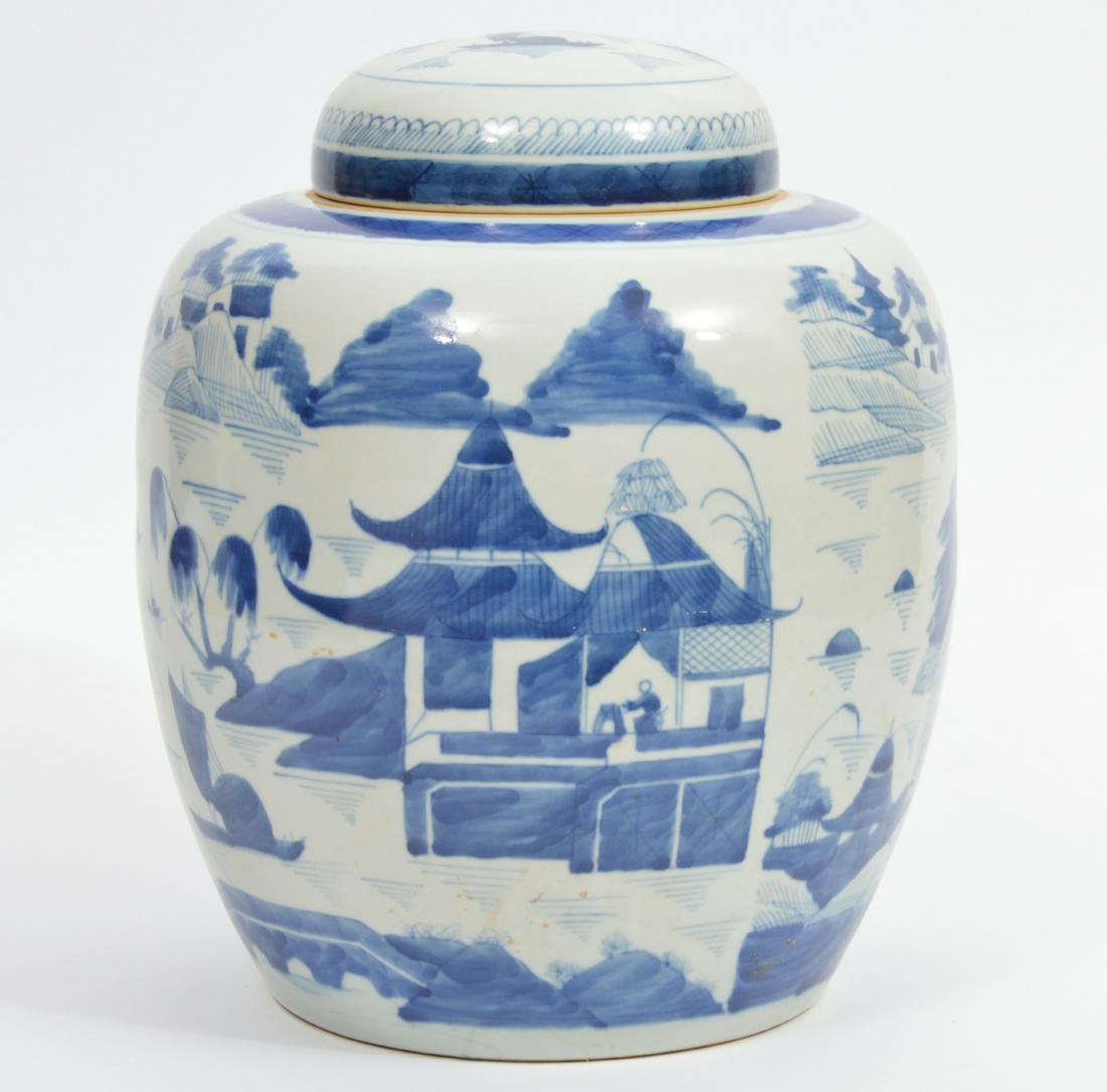 Chinese Blue White Porcelain Ginger Jar (1 of 9)