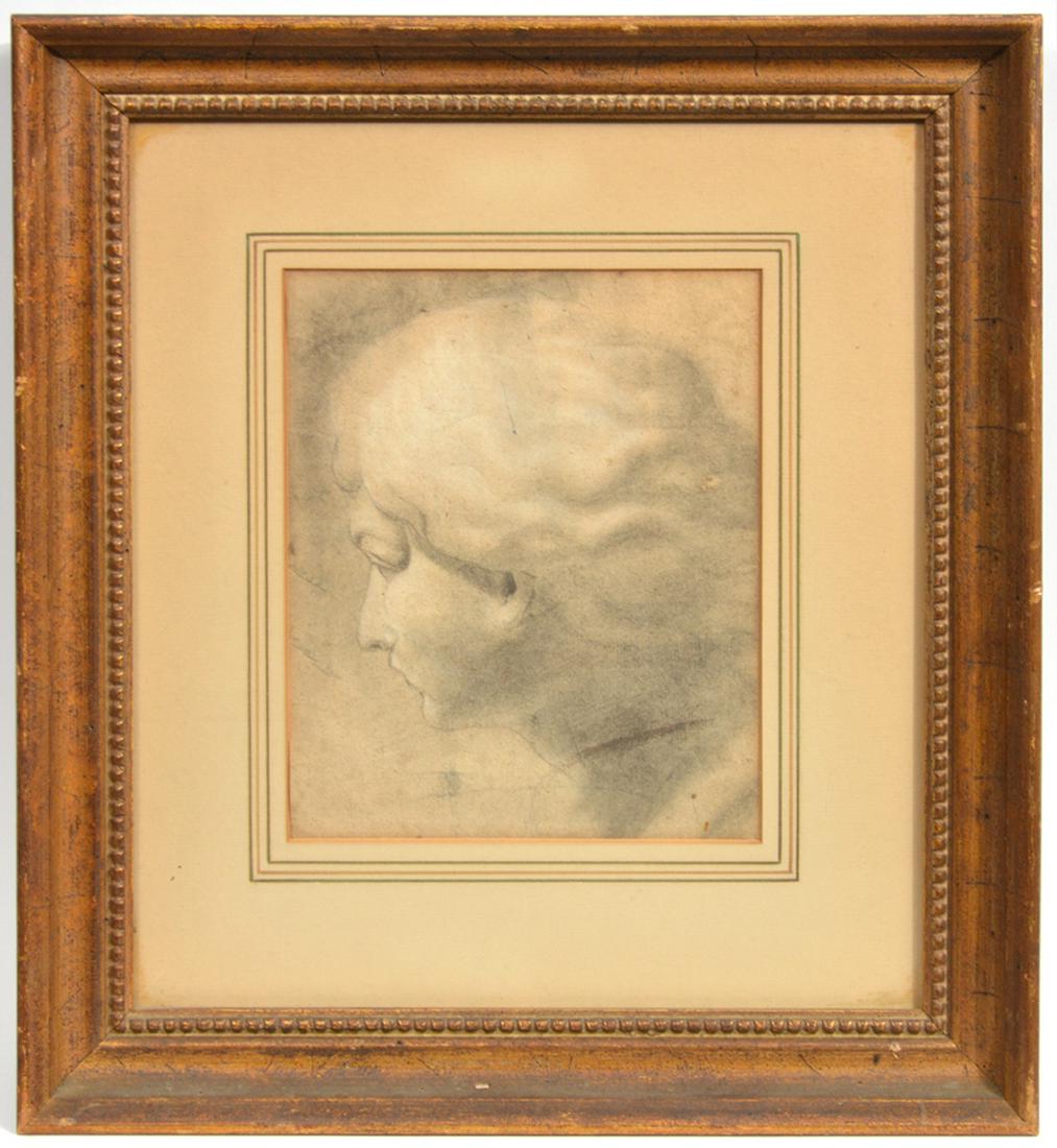 Untitled Portrait Pencil Drawing Framed (1 of 3)