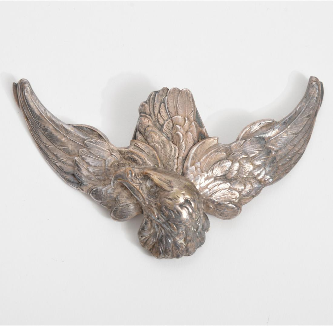 Two Piece Silver American Bald Eagle Belt Buckle (1 of 7)