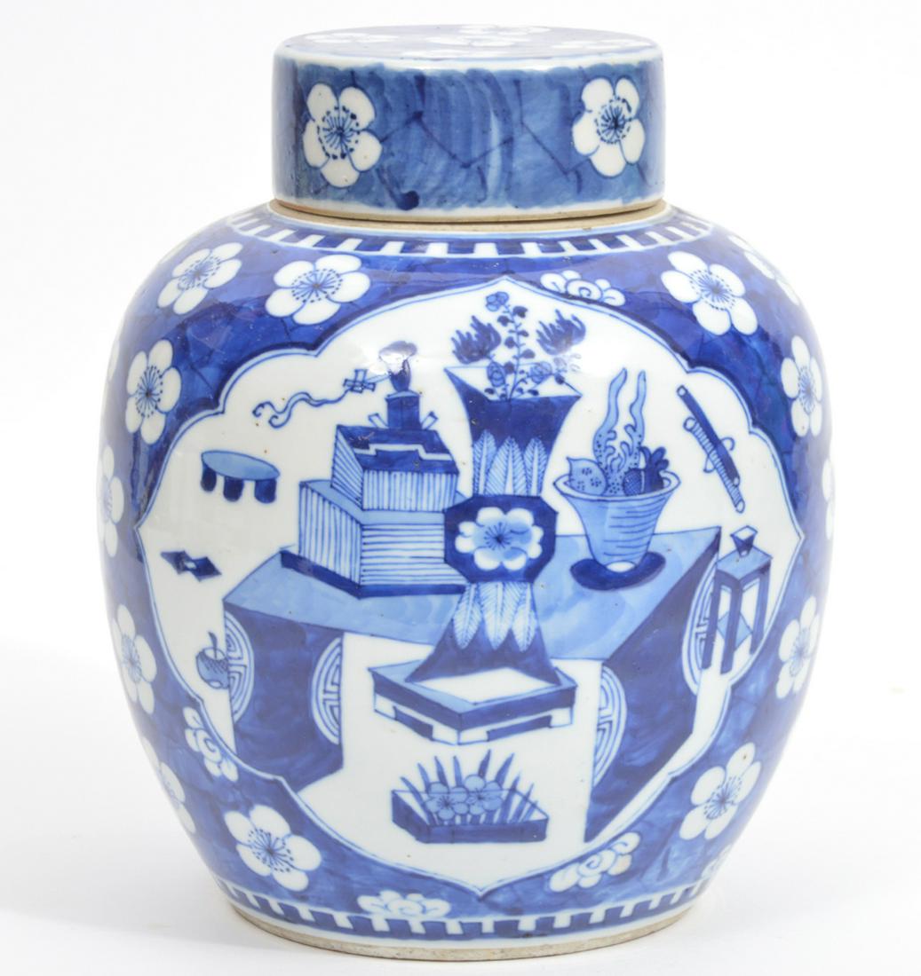 Chinese Blue and White Porcelain Ginger Jar (1 of 9)