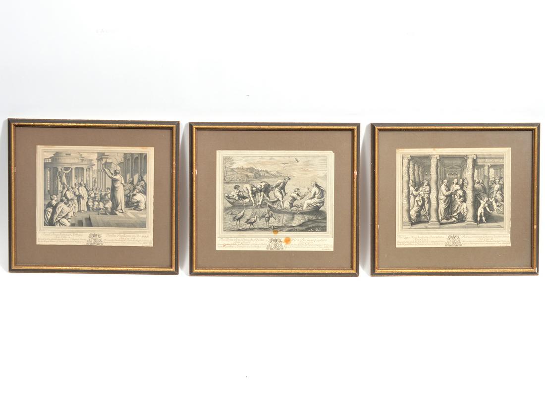 3 Biblical Engravings by Simon Gibelin (1 of 7)
