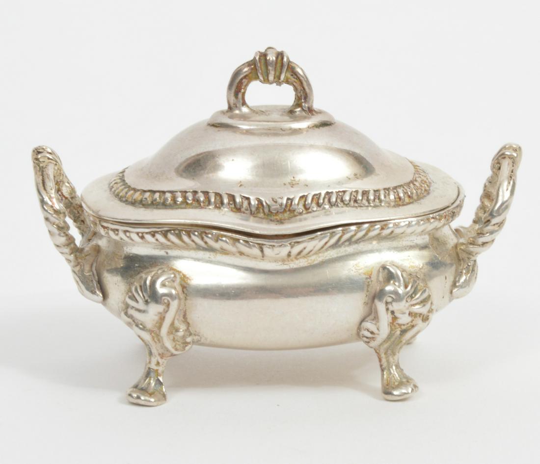 Miniature Sterling Silver Footed Tureen (1 of 7)