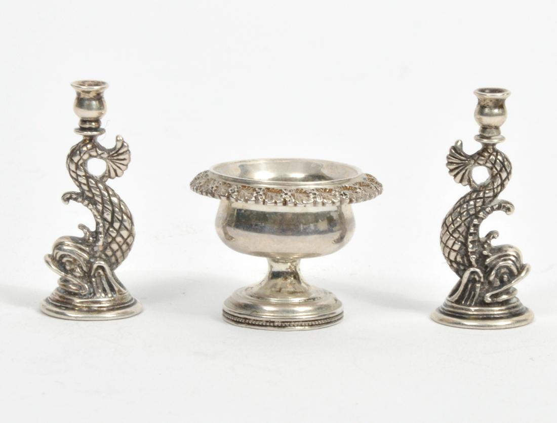 Tureen & Miniature Sterling H. Smith Candlesticks (1 of 6)