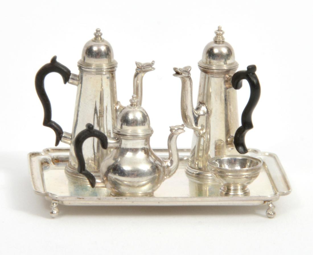 Sterling 7 Pc. Miniature Coffee Set Mike Sparrow (1 of 7)