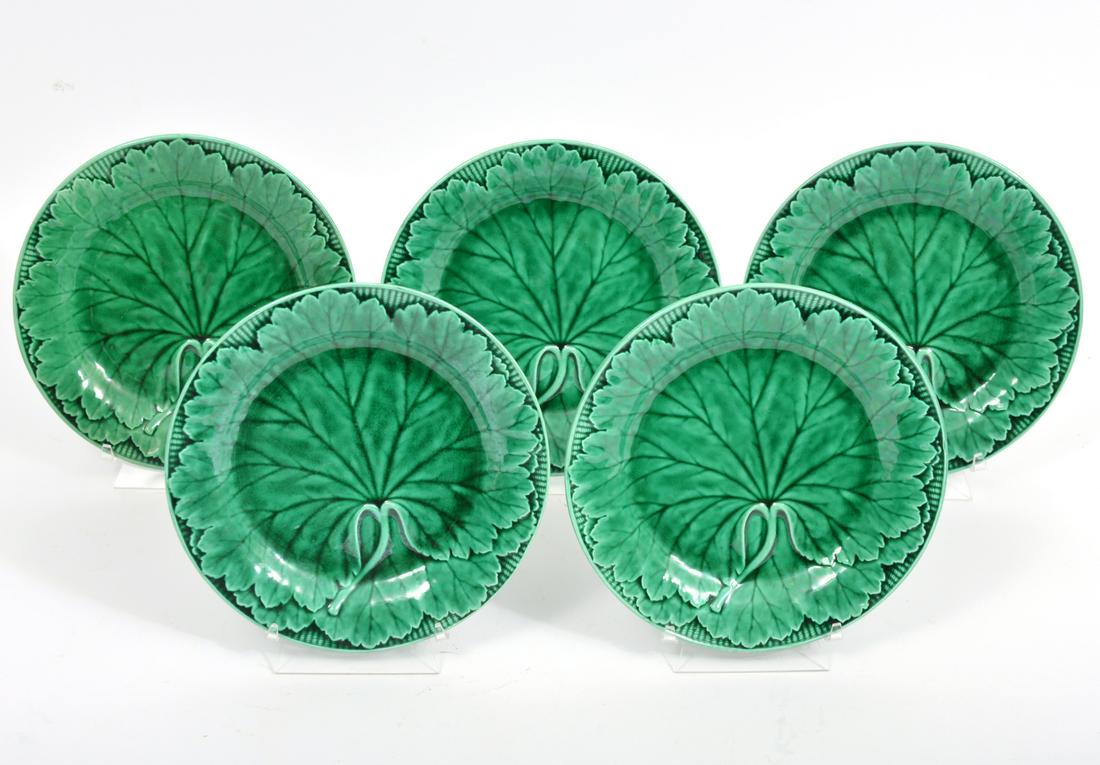 Wedgwood & Barlaston Etruria Majolica Leaf Plates (1 of 5)