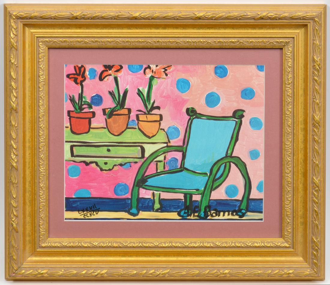 A.E. Barnes 'My Favorite Corner' Lithograph (1 of 5)