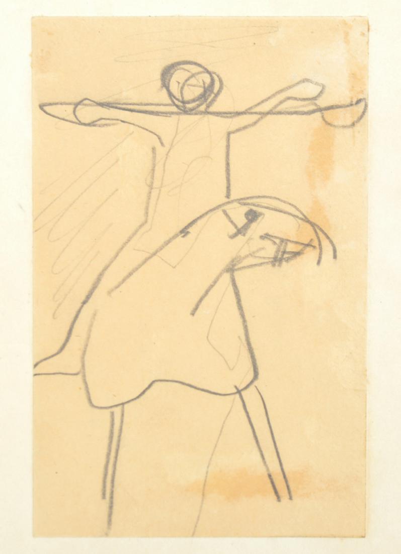 Attributed Marino Marini Pencil Drawing (1 of 4)