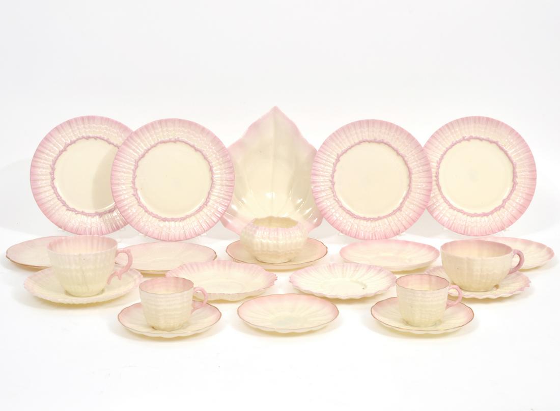 22 Belleek Irish Pink Porcelain Pieces (1 of 11)