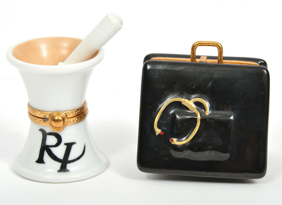 Limoges Doctor's Bag & Pharmacist's Mortar (1 of 6)