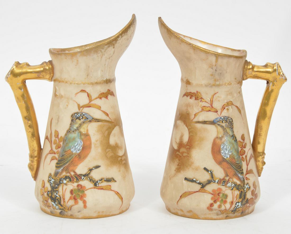 Attributed to Royal Worcester Bird Pitchers (1 of 8)
