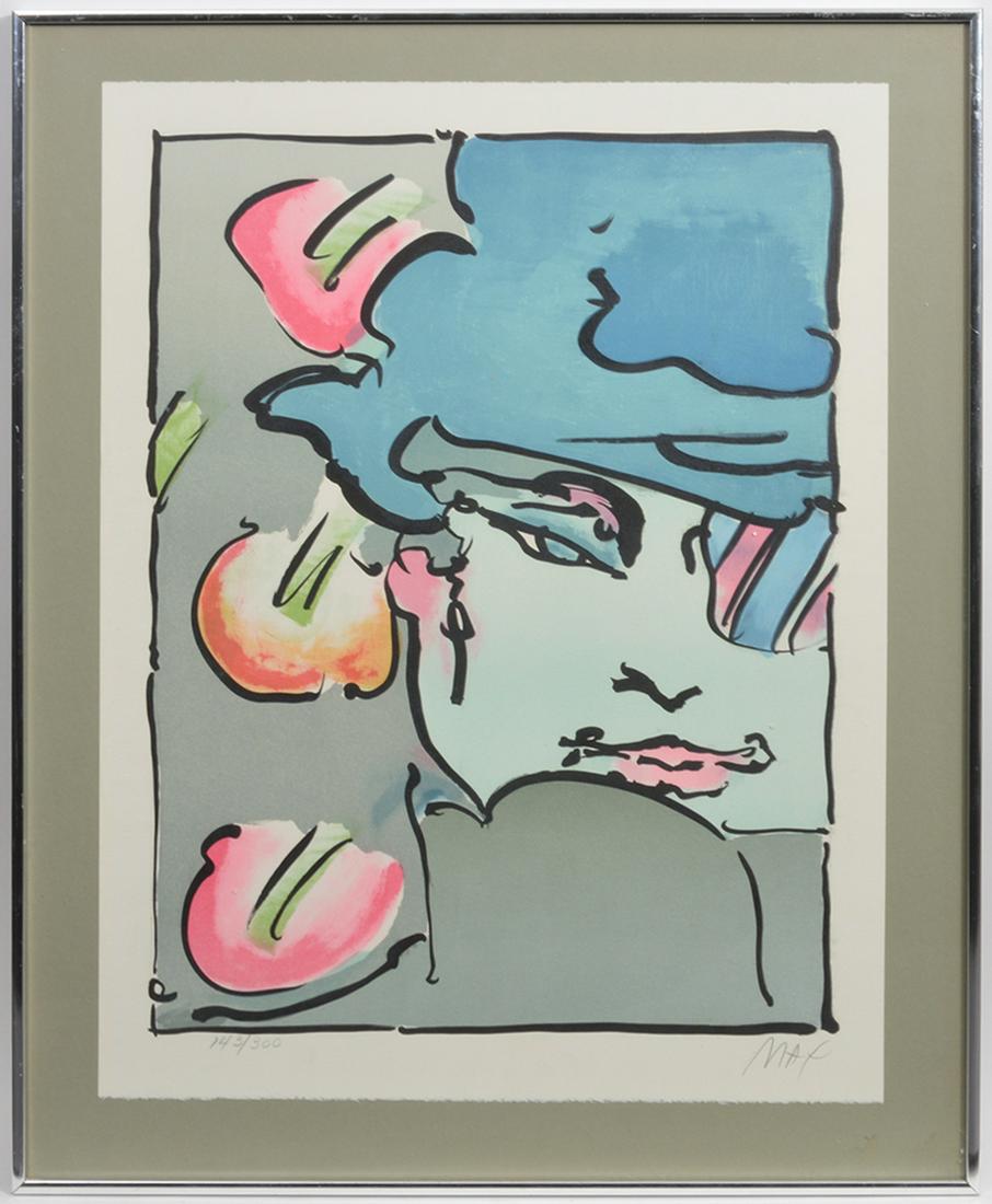 Peter Max 'Zero Vertical' Litho on Paper S/N (1 of 6)