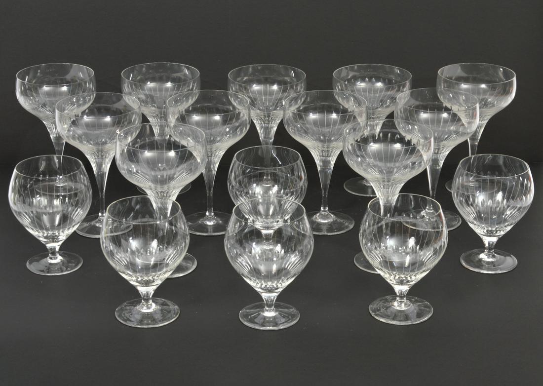 Rosenthal Lotus Cut Champagne & Brandy Glasses (1 of 6)