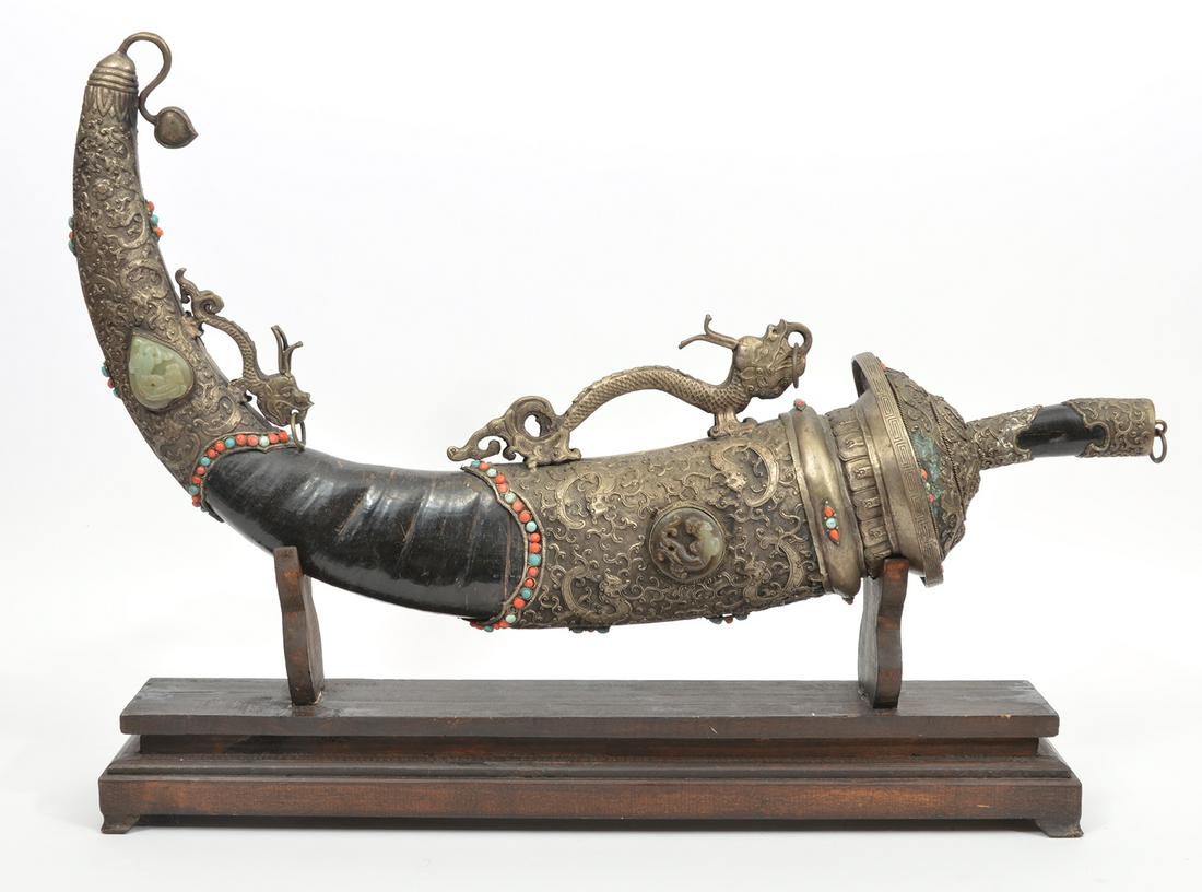 Tibetan/Nepalese Dagger Scabbard With Stand (1 of 18)