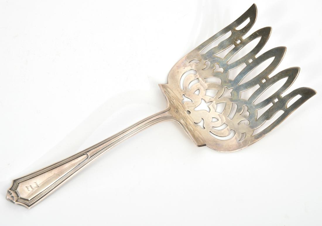 Circa 1911 Gorham Sterling Silver Serving Fork (1 of 9)