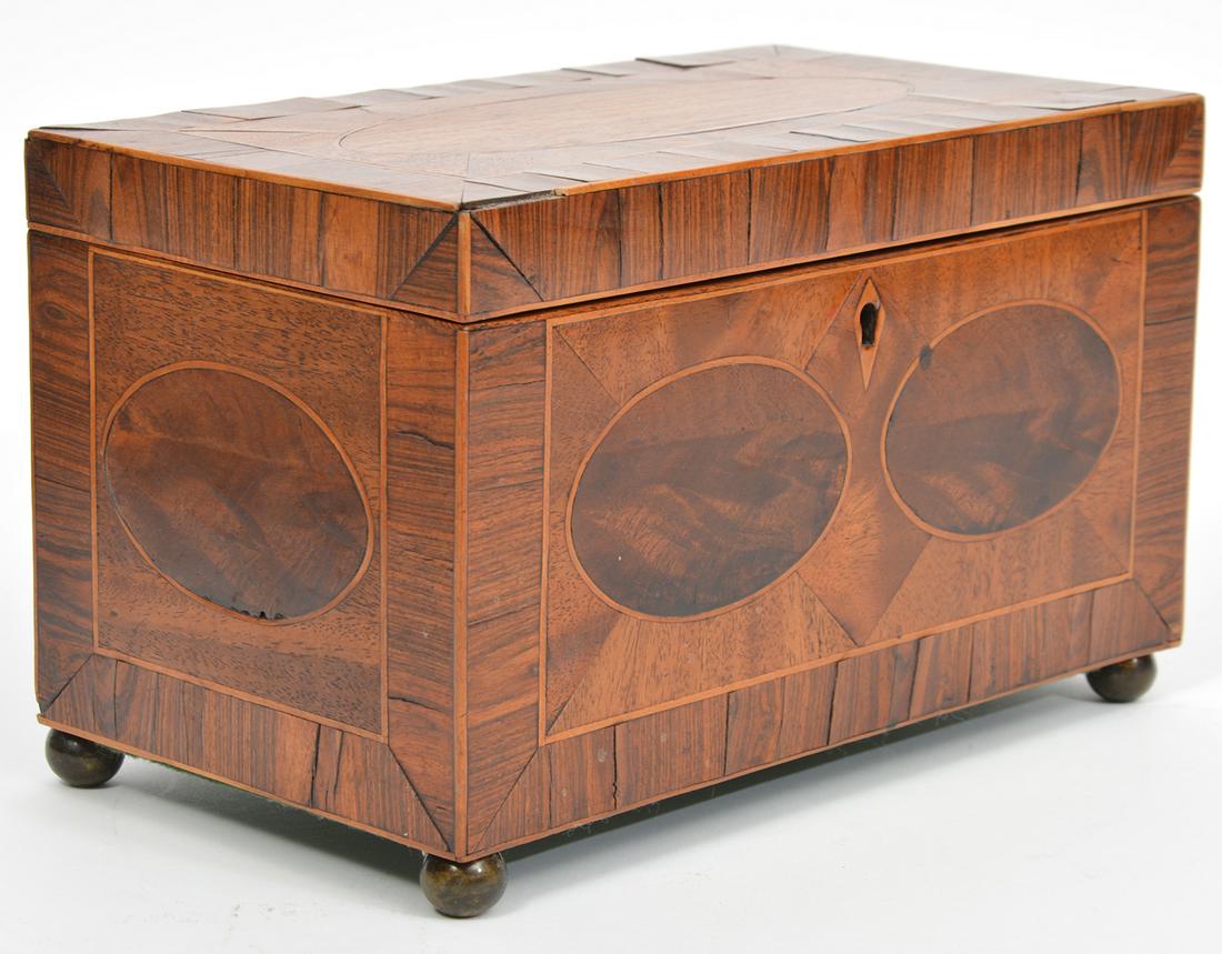 English 19th c. Inlaid Tea Caddy (1 of 11)