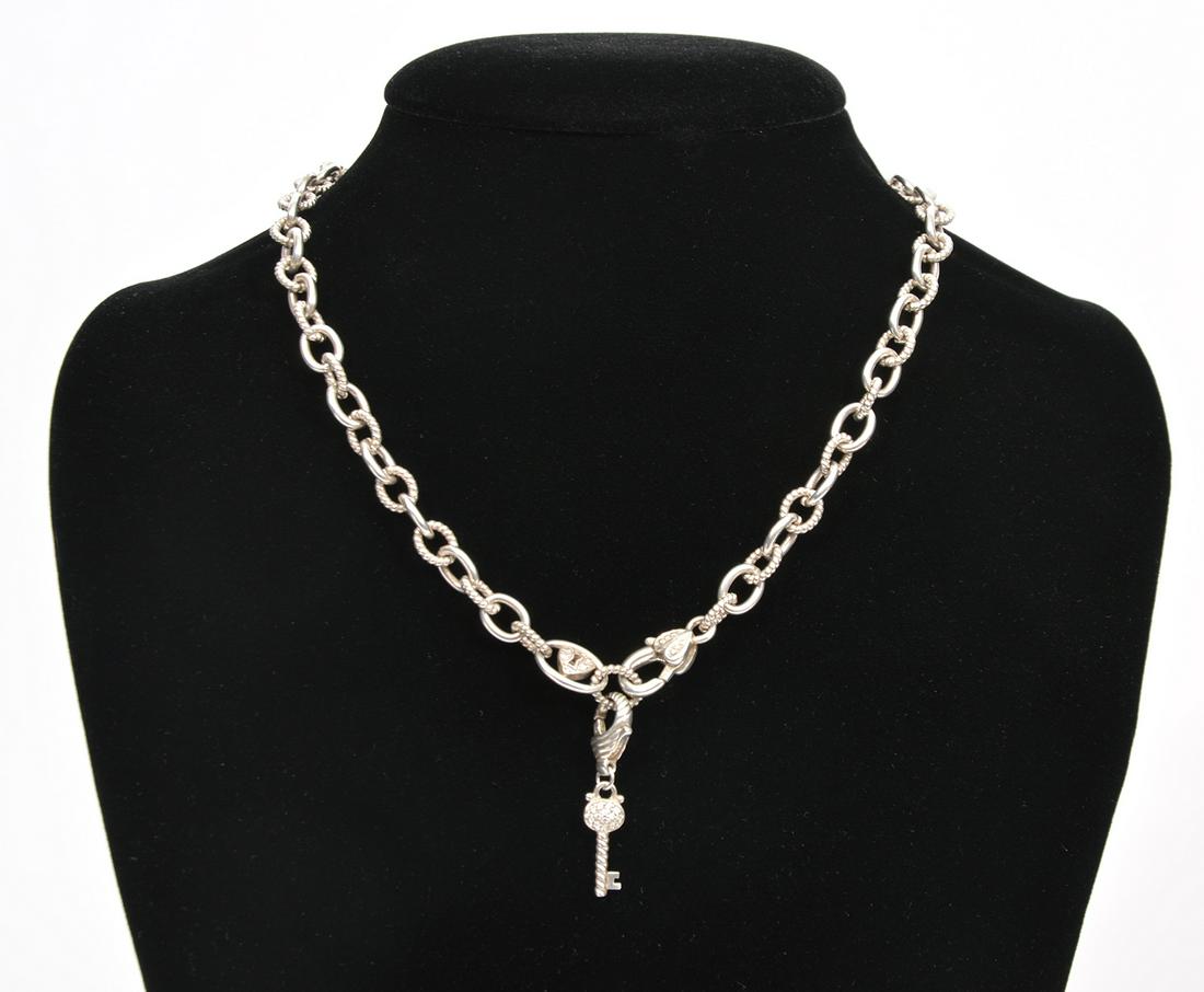 Judith Ripka Sterling 'Key to My Heart' Necklace (1 of 8)