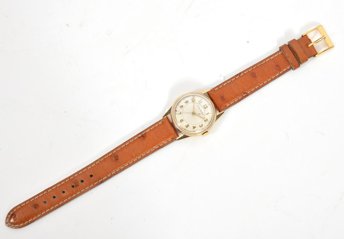 1940s Movado Man's Watch & Ostrich Band (1 of 7)