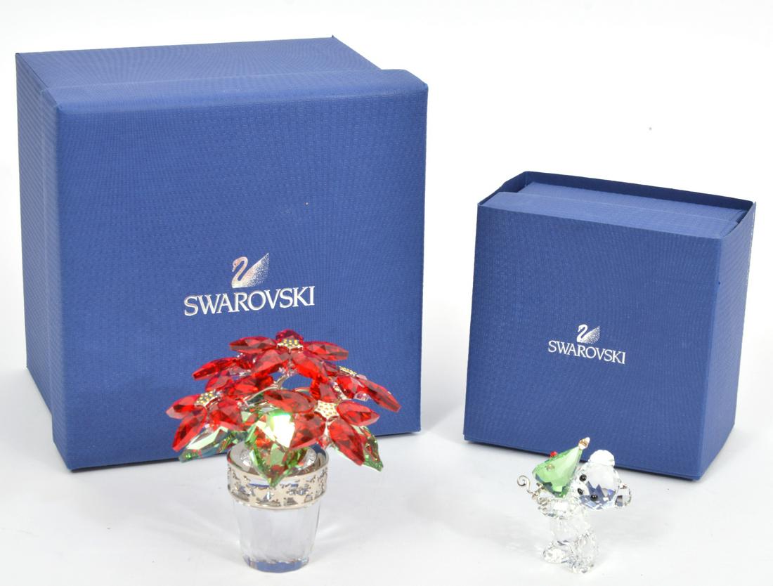 Swarovski Poinsettia and Teddy Bear Figures (1 of 5)
