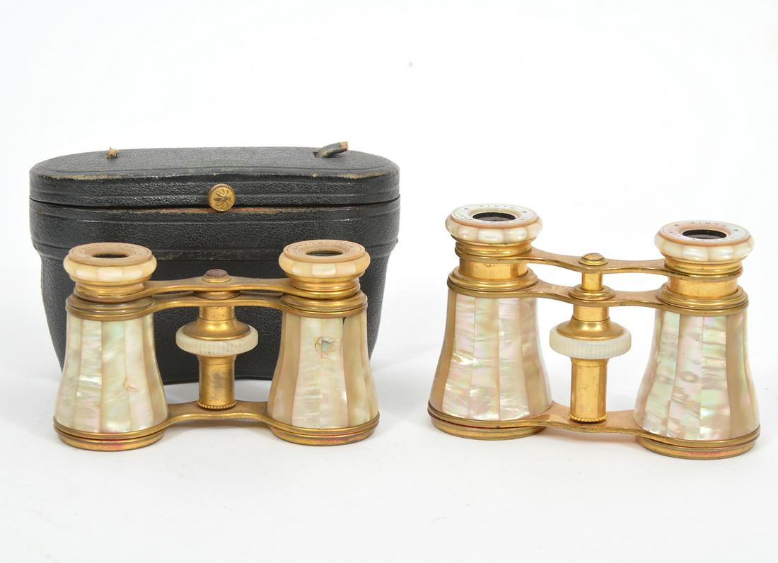 2 Prs. Lemaire Brass & MOP Opera Glasses (1 of 6)
