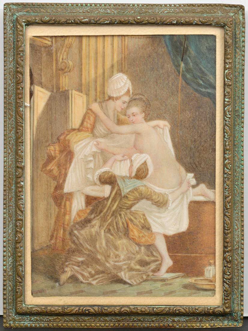 Fine 19th Century Miniature Interior Scene (1 of 5)