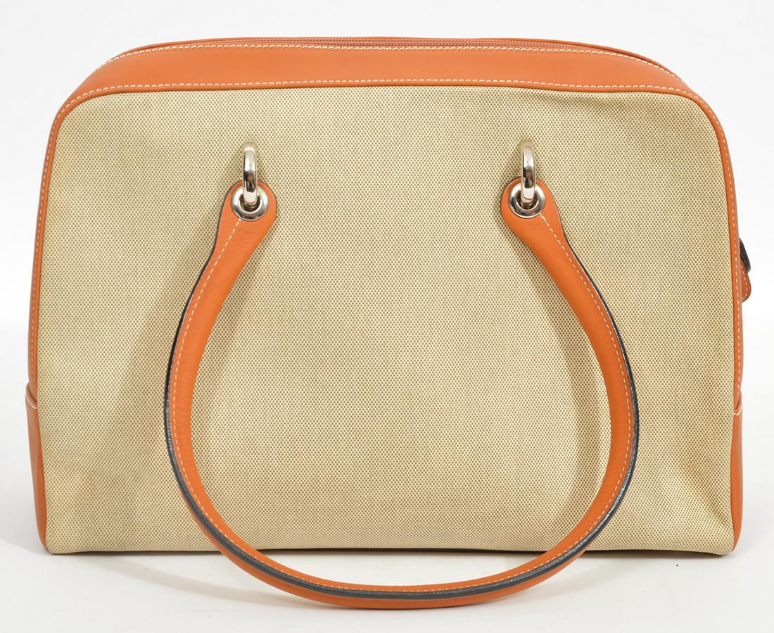 LAI Italian Canvas and Leather Handbag (1 of 8)